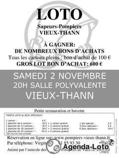 Photo du loto Loto des Sapeurs-Pompiers de Vieux-Thann