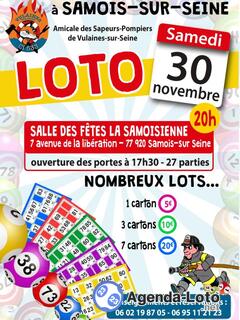 Photo du loto Loto sapeurs pompiers de vulaines sur seine