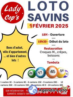 Photo du loto Loto Savins Association Lady Cop’s