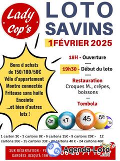 Photo du loto Loto Savins Association Lady Cop’s