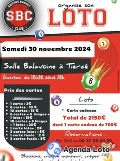 Photo du loto LOTO de Seiches Basket Club