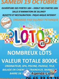 Loto sillingy pétanque