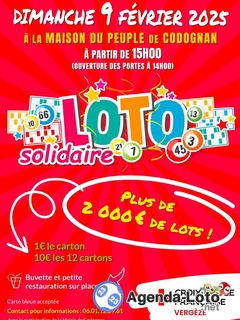 Photo du loto Loto Solidaire Croix Rouge de Vergèze