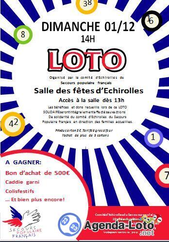 LOTO SOLIDAIRE du comité d'Echirolles du Spf