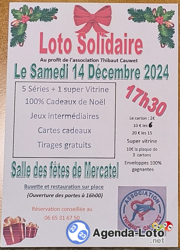 Loto solidaire de noel