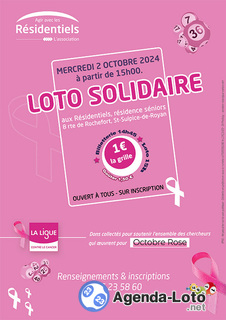 Photo du loto Loto solidaire pour Octobre Rose