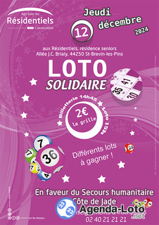 Photo du loto Loto solidaire aux Résidentiels de St-Brevin