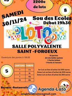 Photo du loto Loto sou des écoles