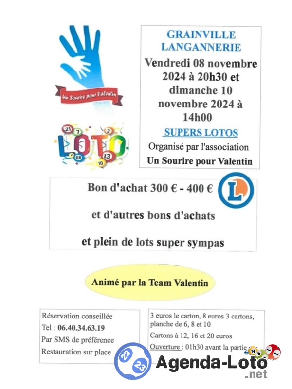 Loto un sourire pour Valentin