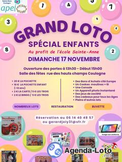 Photo du loto Loto spécial enfants