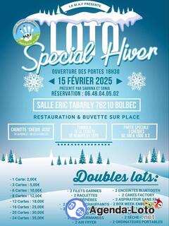 Photo du loto Loto spécial hiver lots doublés