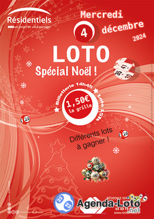 Photo du loto Loto spécial Noël aux Résidentiels de Niort