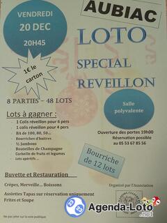 Photo du loto Loto special reveillon