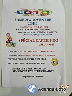 Photo du loto Loto spéciale Kdo