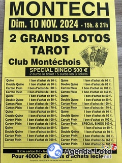 Photo du loto Loto Tarot Club Montéchois