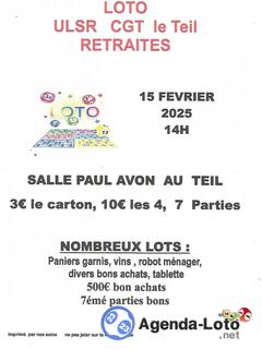 Photo du loto le loto le Teil salle Paul Avon