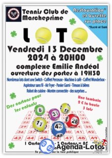 Photo du loto Loto Tennis Club de Marcheprime