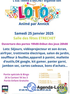 Photo du loto Loto Tennis Etrechet