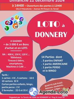 Photo du loto LOTO Tennis de Table Donnery et Ping St Jean