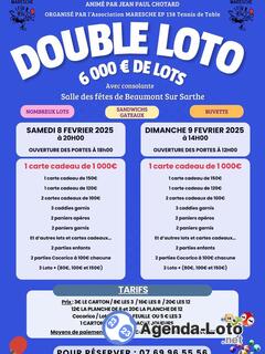 Photo du loto Loto tennis de table maresche