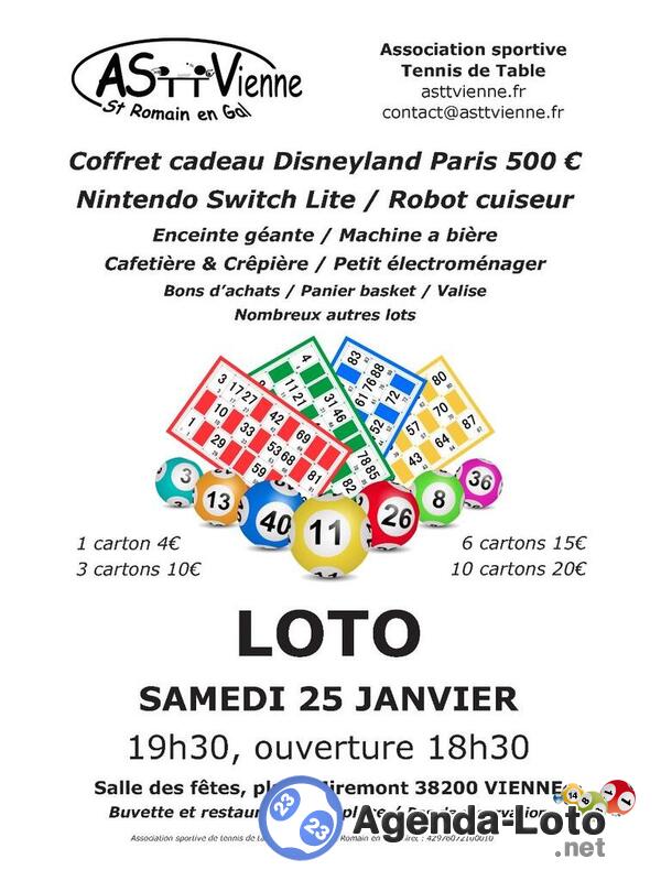 Loto Tennis de Table Vienne