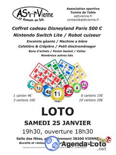 Photo du loto Loto Tennis de Table Vienne