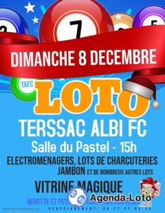 Photo du loto Loto terssac albi football club