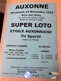 Photo du loto Loto Tir Sportif Etoile Auxonnaise