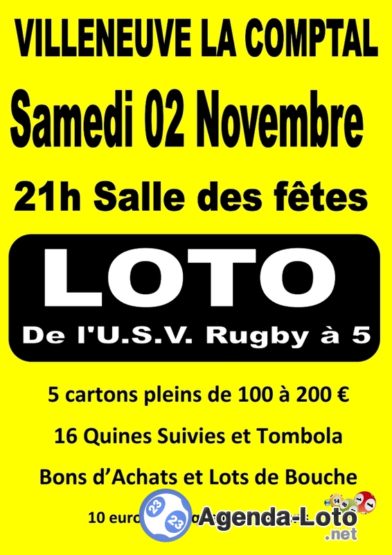 Loto traditionnel de l'usv rugby à 5