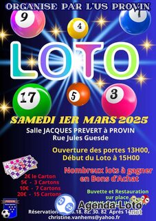 Photo du loto Loto de US Provin