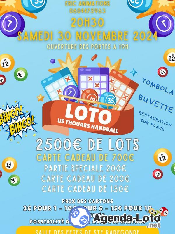 Loto US Thouars Handball (Salle de Vrines)