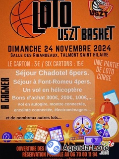 Photo du loto Loto USZT basket