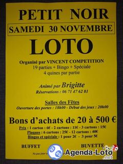 Photo du loto Loto de Vincent compétition