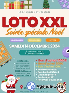 Photo du loto LOTO XXL DE NOËL FOOTBALL club de ste foy - animation loc'an