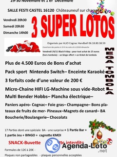 Photo du loto Lotos avec le club de Hand de Cognac