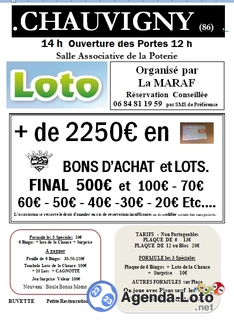 Photo du loto MARAF animé par Monique