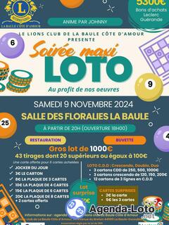 Photo du loto MAXI LOTO CDD, du LIONS CLUB La Baule Côte d'Amour