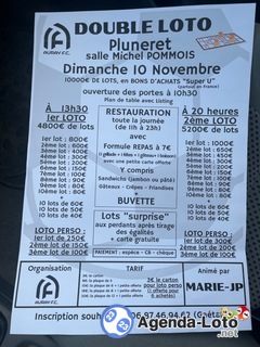 Photo du loto Mega double loto, animé par MARIE-JP