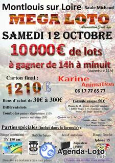 Photo du loto MEGA LOTO 14h Minuit. 10 000 E. KARINE Animation