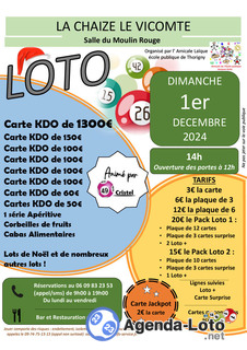 Photo du loto MEGA LOTO animé par Cristel ( 2 packs Loto)