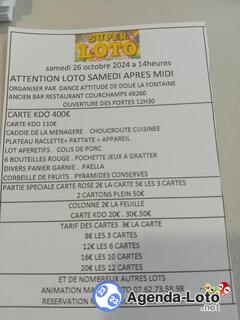 Photo du loto Mega loto animé par manon samedi après-midi