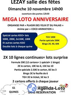 Photo du loto Méga loto anniversaire 'animé par coco animation'