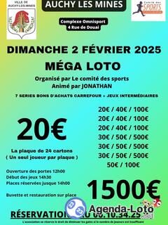 Photo du loto Méga loto comité des sports