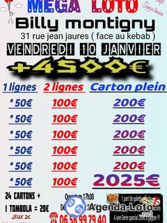 Photo du loto MEGA loto ( dernier carton FOU , part de galette offerte )