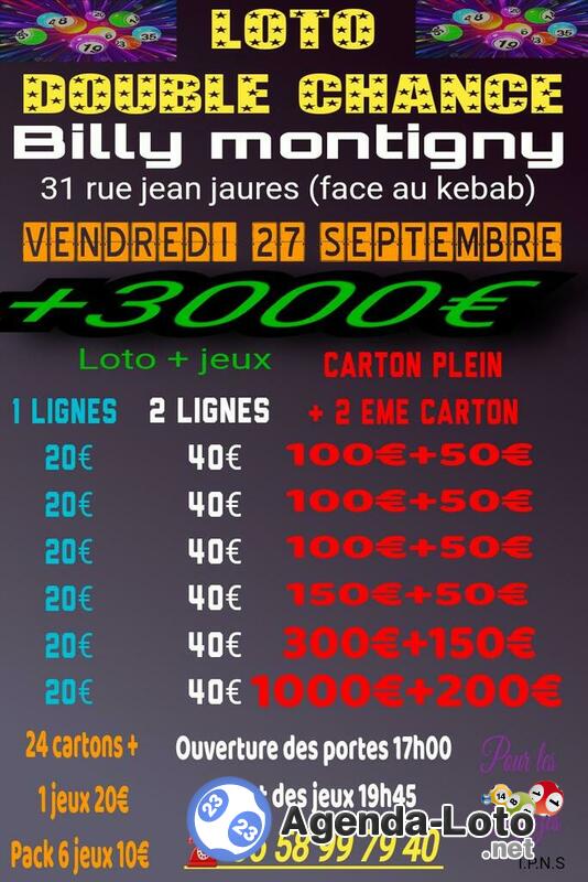 Mega loto double chance plus de 3000 euros