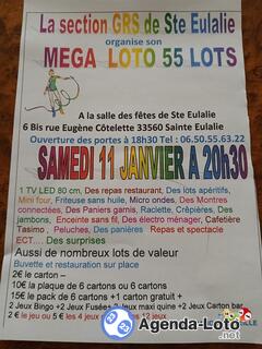 Photo du loto Mega loto du club jsse grs de sainte eulalie