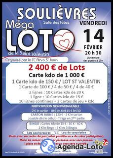 Photo du loto Méga loto du fc airvo st jouin