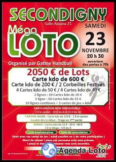 Photo du loto Méga Loto Gâtine Handball