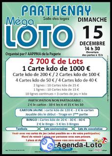 Photo du loto Méga loto de l'AAPPMA La Pagerie