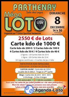 Photo du loto Méga loto de l'Union sportive Vasléenne